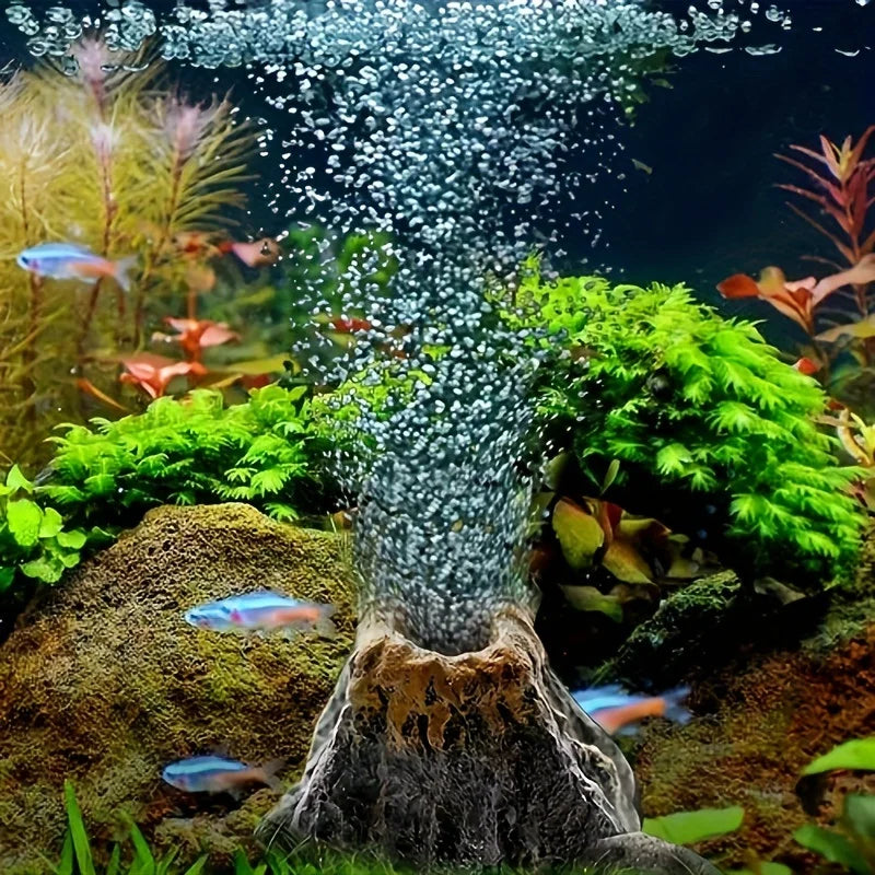 AquaVolcano – Bubble Volcano Ornament for Aquariums