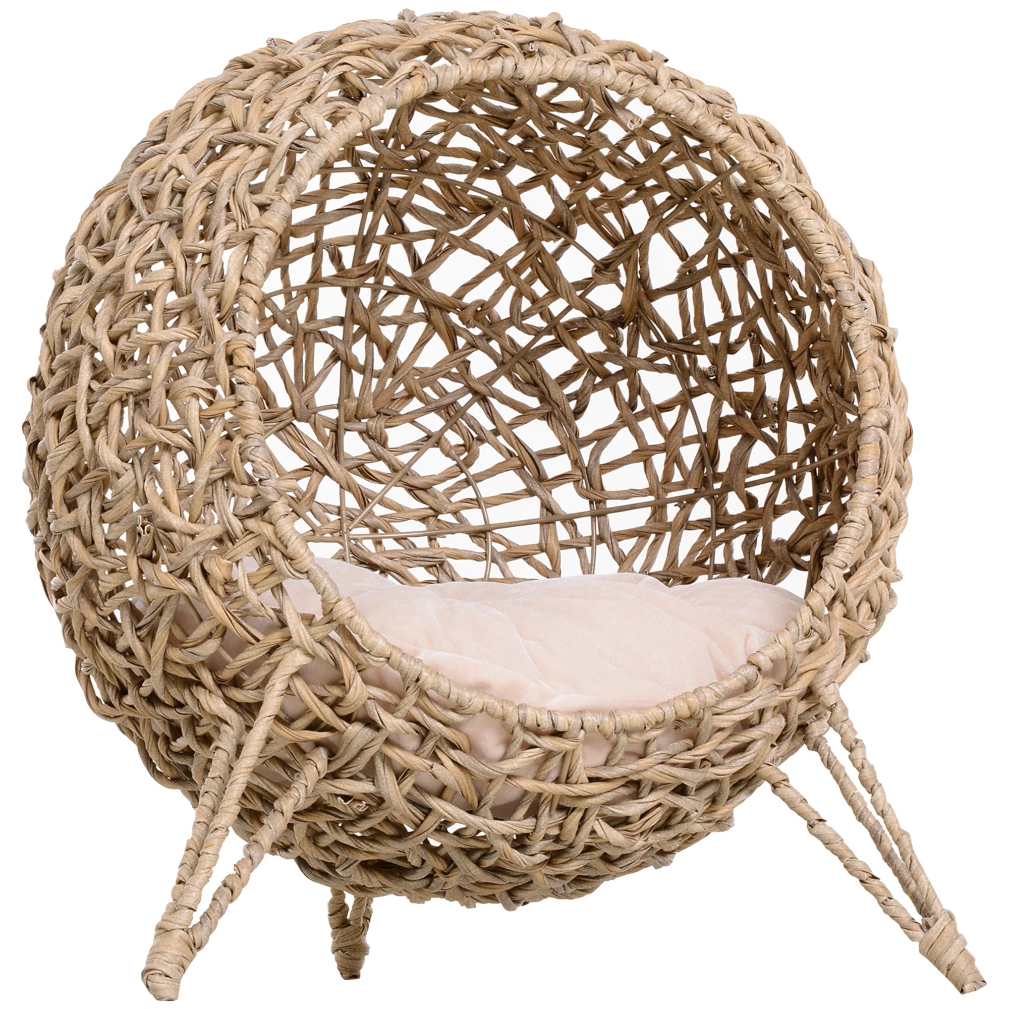 CozyNest Rattan Cat Bed