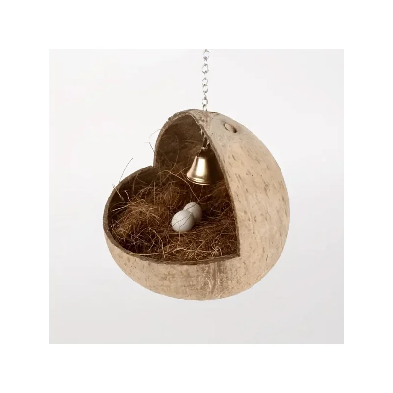 CocoHaven – Cozy Coconut Bird Bed