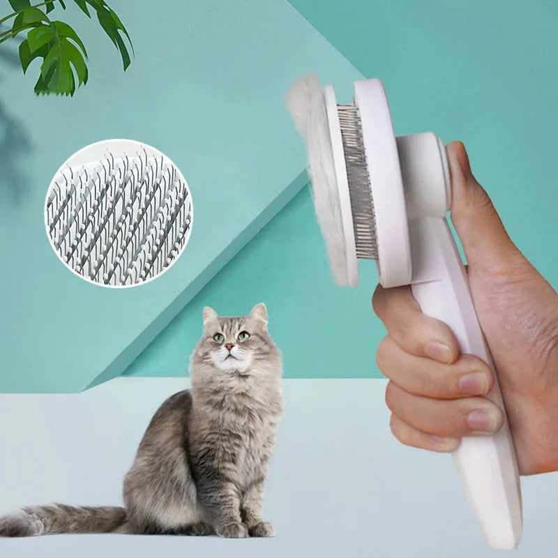 PurrEase Self-Cleaning Cat Brush