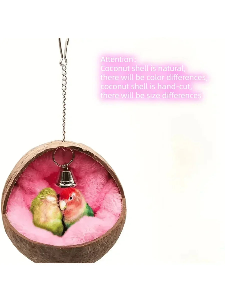 CocoHaven – Cozy Coconut Bird Bed