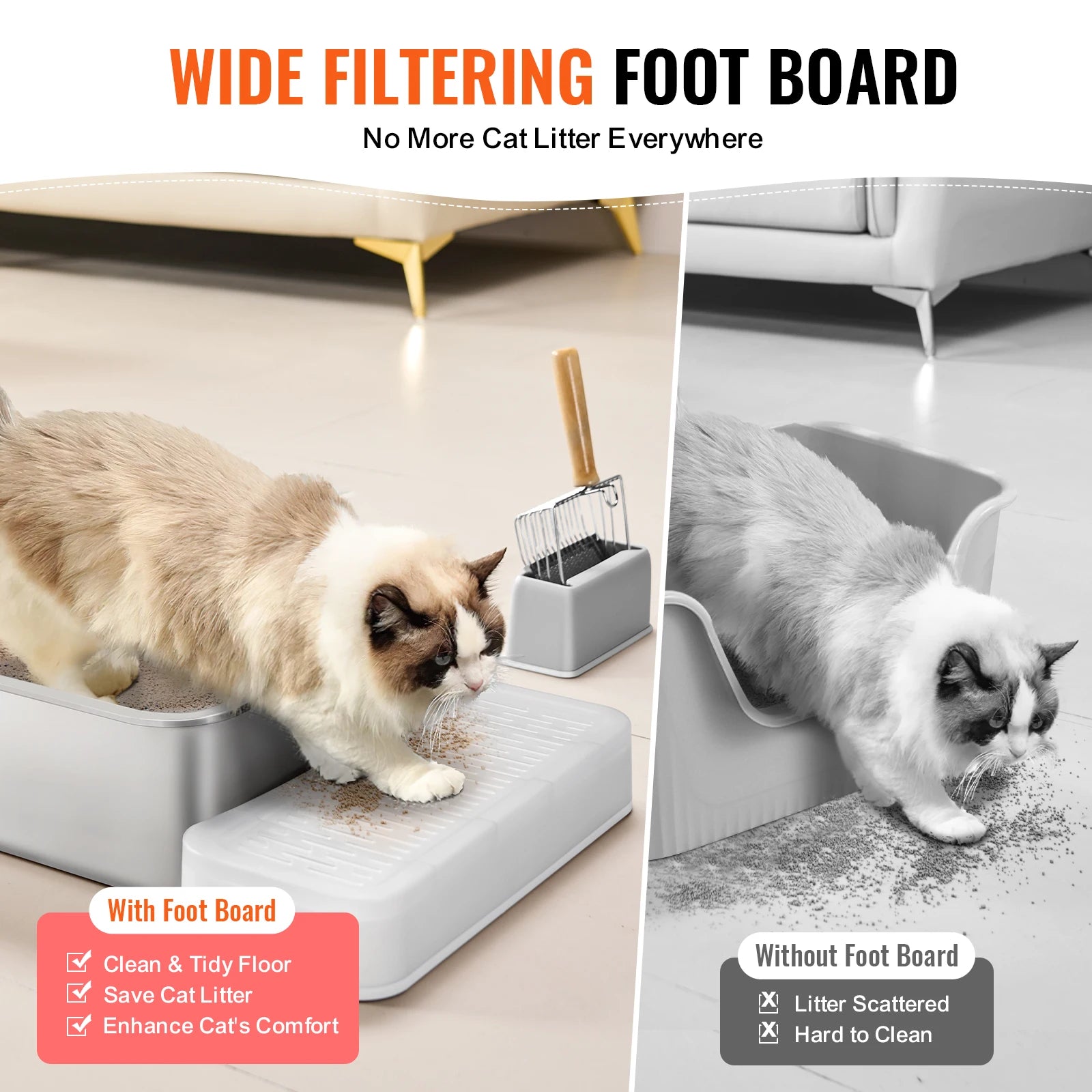 PurrMetal Premium Stainless Steel Litter Box