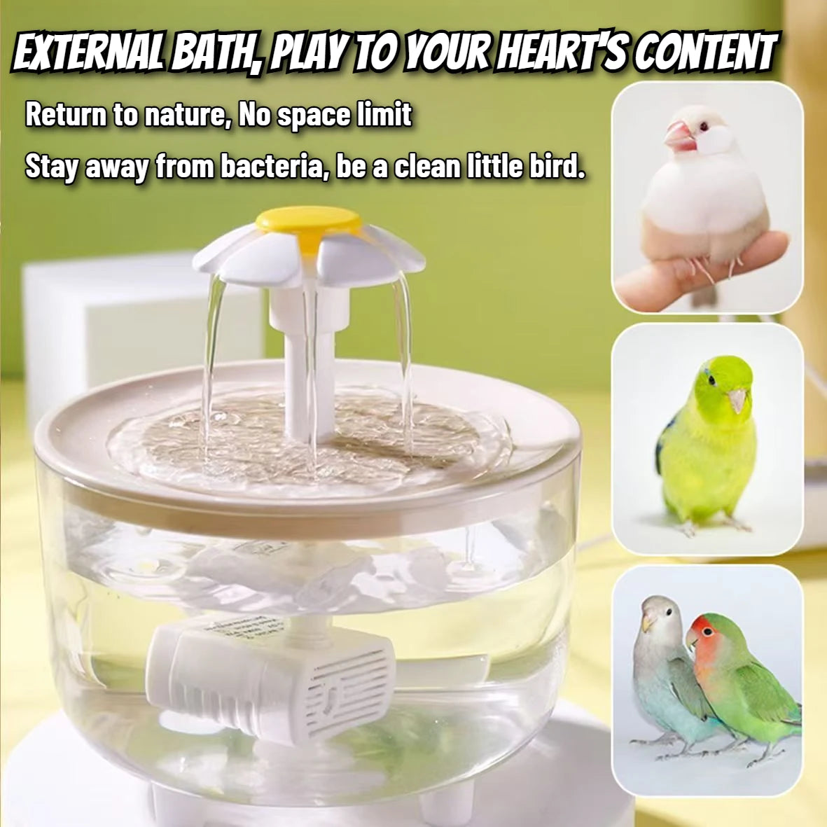 AquaTweet – Automatic Bird Bath Fountain