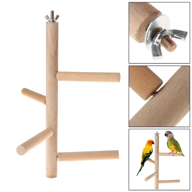 PerchTree – Natural Wooden Bird Stand