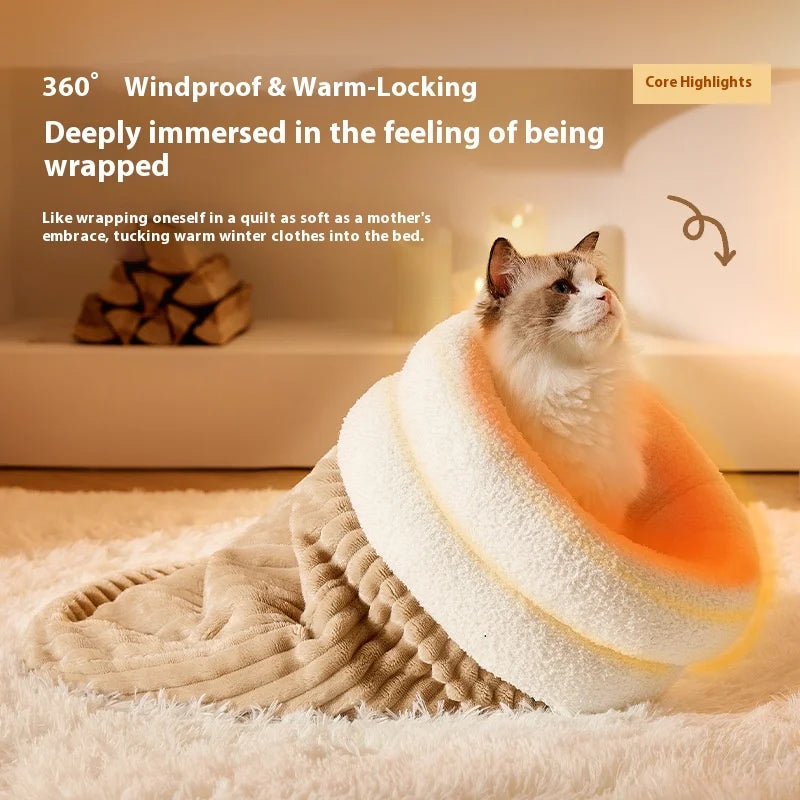 SnuggleShell Warm Cat Bed