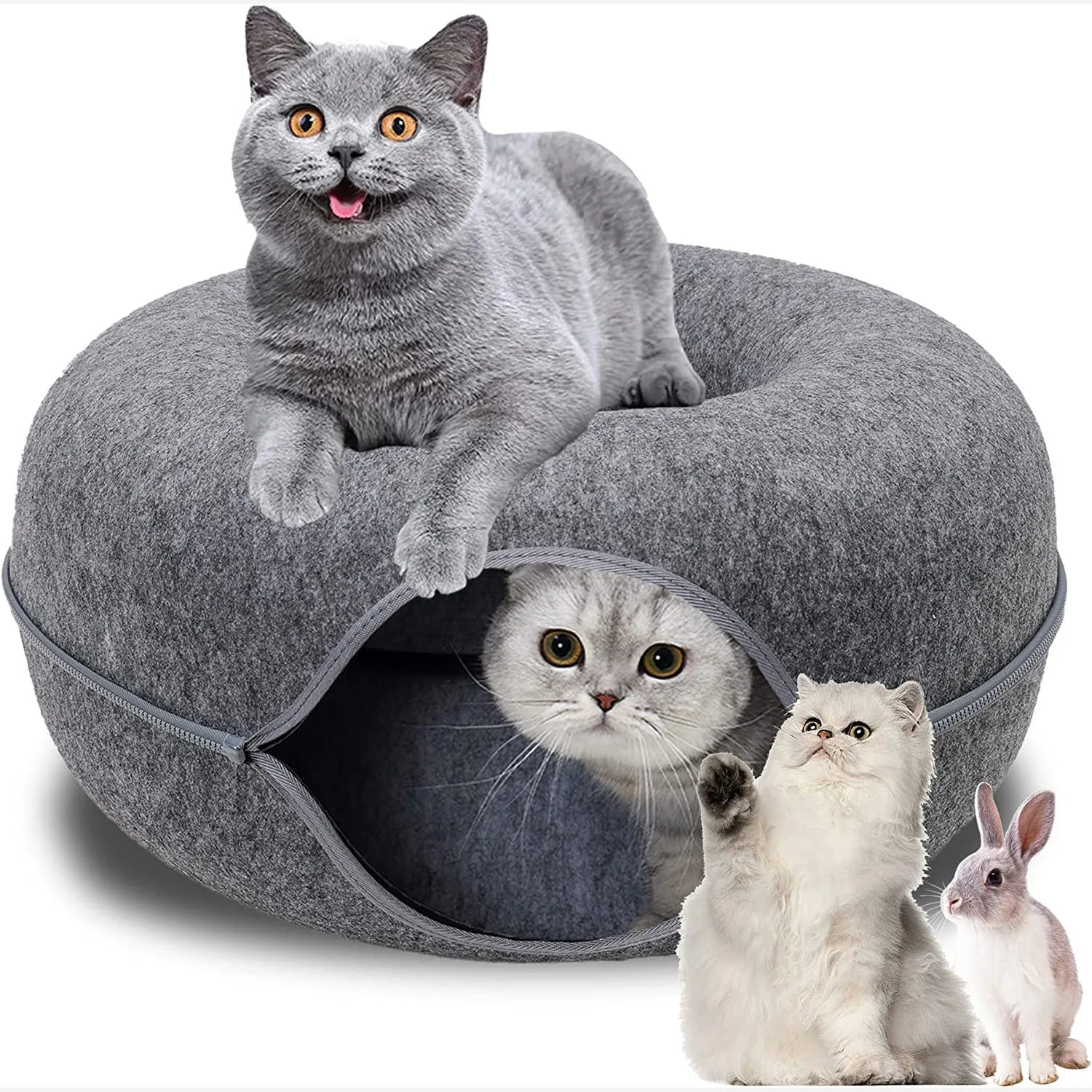 CozyCave Felt Cat Bed